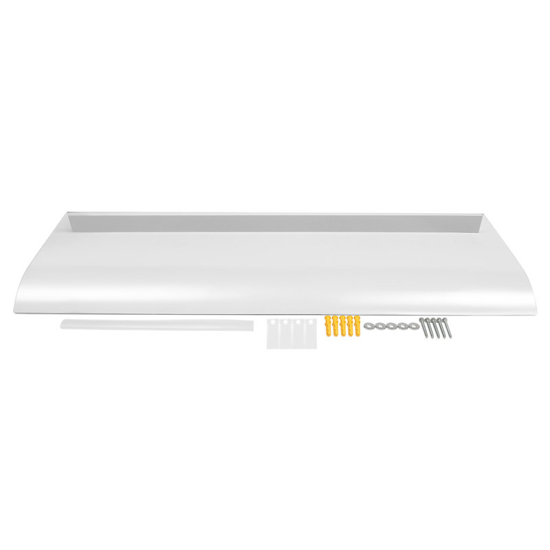 Auvent de fenêtre incliné en transparent, H 2 po x l 39,3 po x P 15,7 po, Transparent