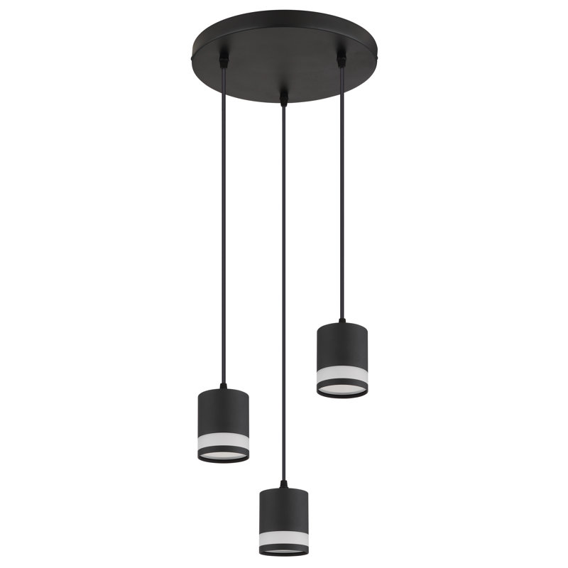 Dayla 3 - Light Matte Black Pendant