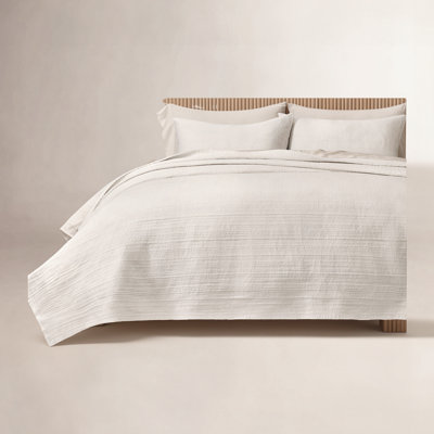 Channel Stitch Cotton Quilt Bedding Set