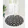 Tapis gris à motif géométrique Mitzy