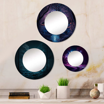 Elinah Metal Round Mirror