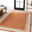 Tapis orange / crème James-367811149