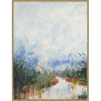 Vibrant Horizons 1 Framed Print Canvas