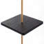 Plateau de table pour parasol 21 "avec trou, plateau en PEHD pour poteau 1,5"