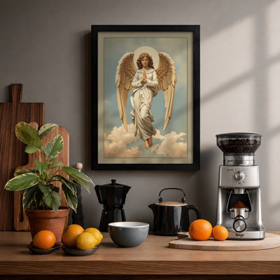 Ethereal Angel In Light Vintage - Print