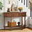 43.3'' Farmhouse Half Moon Console Table-1161319003