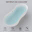 Résine de baignoire autoportante 67 po. X 31,5 po. Surface solide avec trop-plein et bonde escamotable, blanc mat