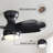 23 Inch Bedroom Ceiling Fan With 3 Color Dimmable 3 ABS Blades Remote Control DC Motor Black With 18W Led Light-1512172041-1512172046