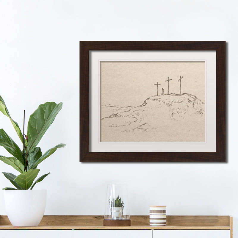 Crosses on Hill S Croquis 6 - Cadre photo, reproduction de dessin