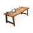 Walnut Rectangular Solid Wood Writing desk-1969405319