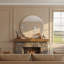 Miroir de salle de bain rond 30 po pour mur, miroir rond sans cadre pour évier avec rebord biseauté de 1 po, miroir de meuble-lavabo rond moderne pour salle de bain, chambre à coucher et entrée-2108570082