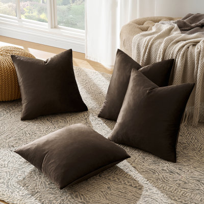 Housses de coussin en velours de luxe Combinaisons de couleurs décoratives