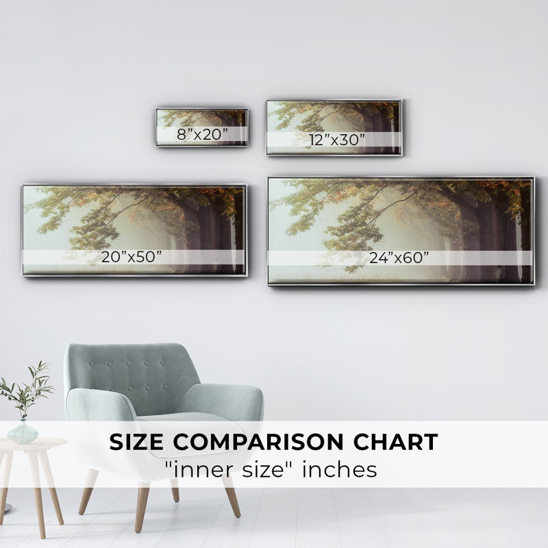 Dawnscratchers- Framed Canvas, 24" H x 60" W