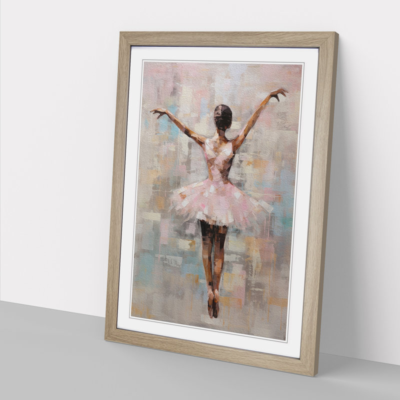 Single Picture Frame Print on Wood, 34cm H x 25cm W, Oak Framed