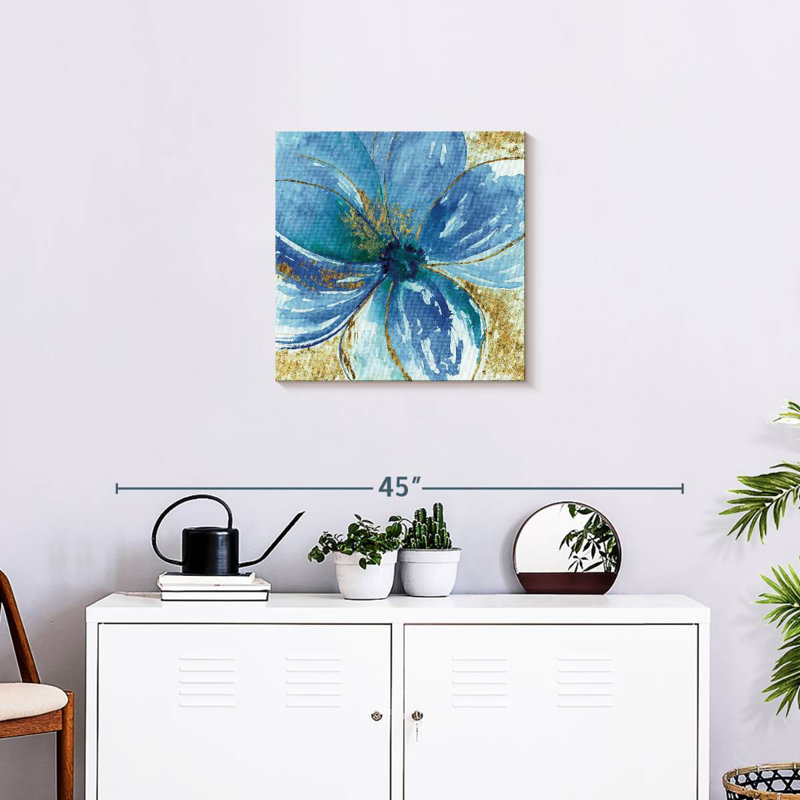 Nigella Blue, 20" H x 20" W