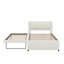 Lit plateforme double avec lit gigogne