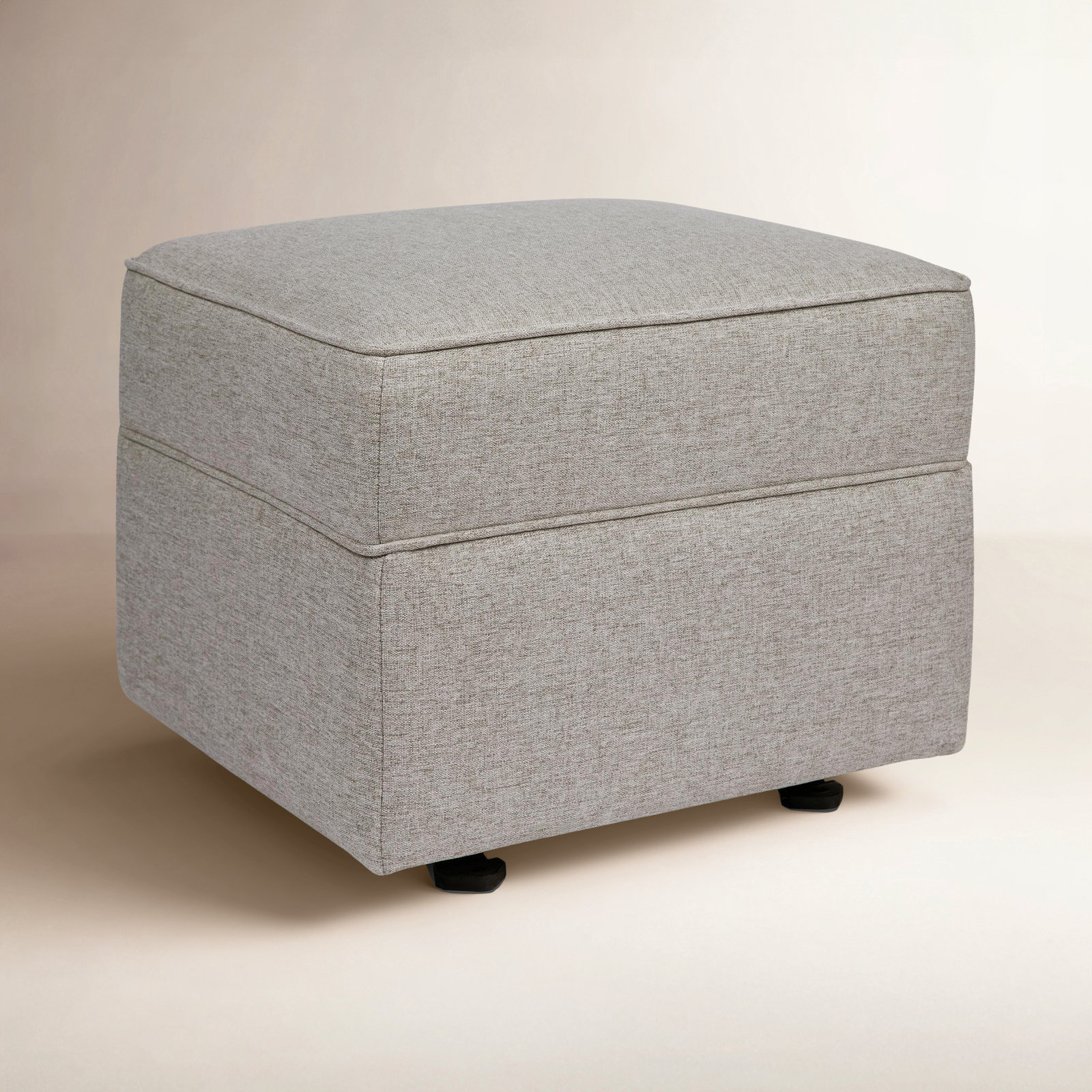 Willa / Alden Gliding Ottoman, Gray Eco-Weave