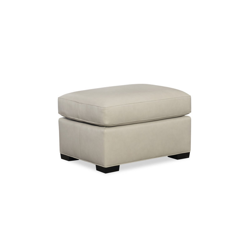 H&M Custom Upholstery Ottoman, Fergus Cedar