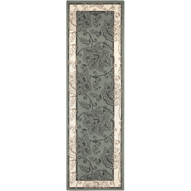 Amato Oriental Indoor / Outdoor Rug, Runner 2'3" x 7'9"