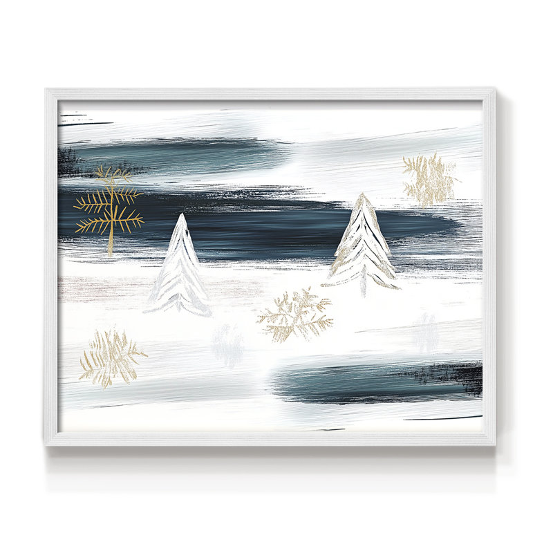 Chirstmas Art-CCLIX -Framed Print - Restickable, H 22 po x l 28 po, Blanc