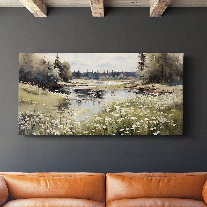 Landscape Series-MXIII- Gallery Wrapped Canvas -Ready to Hang, 16" H x 32" W