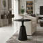 Assembly-free End Tables, 20 Inch Iron And Marble Look, Modern Home