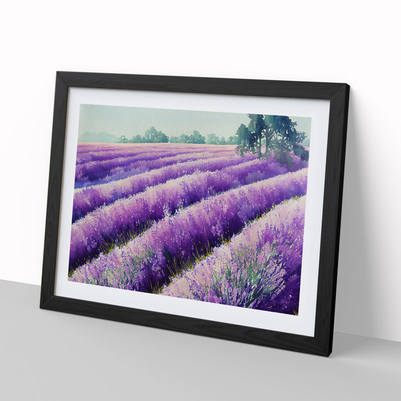 Lavender Field Vol.7 - Framed Print, Black, 46cm H x 64cm W x 2cm D
