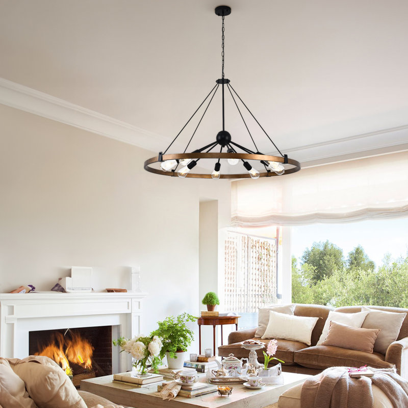 8-Light Round Chandelier