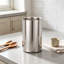 Porte-ustensiles à double paroi pour comptoir, chariot à ustensiles de cuisine en acier inoxydable 304 avec poli à miroir, grand organisateur de rangement pour cuillère à spatule, pot à ustensiles robuste et antirouille pour un usage quotidien