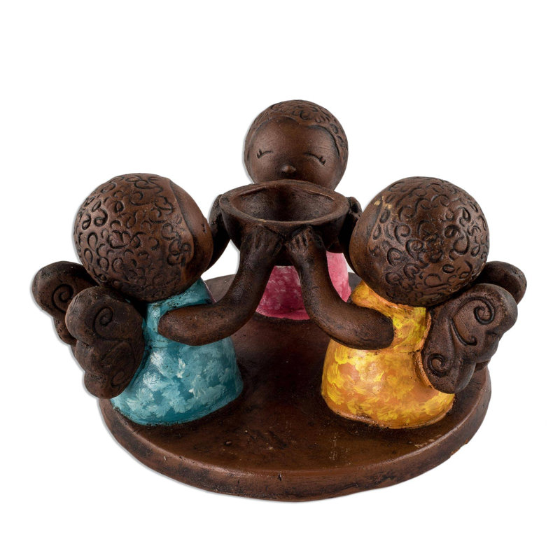 4'' H Concrete / Cement Tabletop Tealight Holder