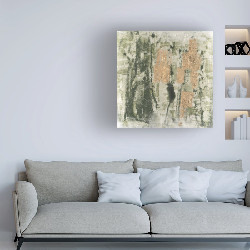 Art mural sur toile tendue - "Grange I" de June Erica Vess pour décoration de salon, de chambre à coucher ou de bureau - 35 x 35