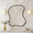 Asymmetrical Metal Framed Wall Mirror-647266852-647266858