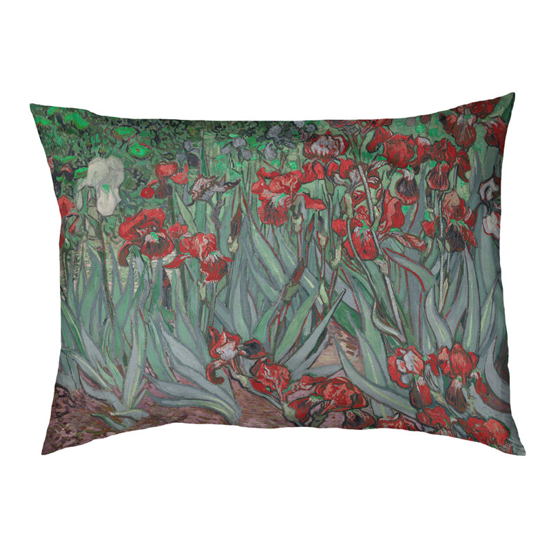 Coussin pour chien iris Weddle, Moyen (L 29,5 po x P19,5 po x H 9,5 po), Rouge 