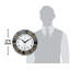 Horloge murale d'extérieur ronde en polyrésine 13 pouces - multicolore