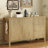 Amarilys 55.1'' Modern Wave-Pattern Buffet Cabinet Sideboard With 3 Drawers-1330066920