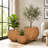 10" H x 14" Dia Round Brown Fiberstone Planter Pot with Drainage Hole, Lightweight UV-Resistant Stone-Look Decorative Planter for Olive Trees, Houseplants & Indoor Outdoor Patio, Porch, Garden Décor-1372156541-1365753566