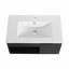 Meuble-lavabo mural 36 po avec lavabo en céramique et tablette ouverte 36 po-129865376