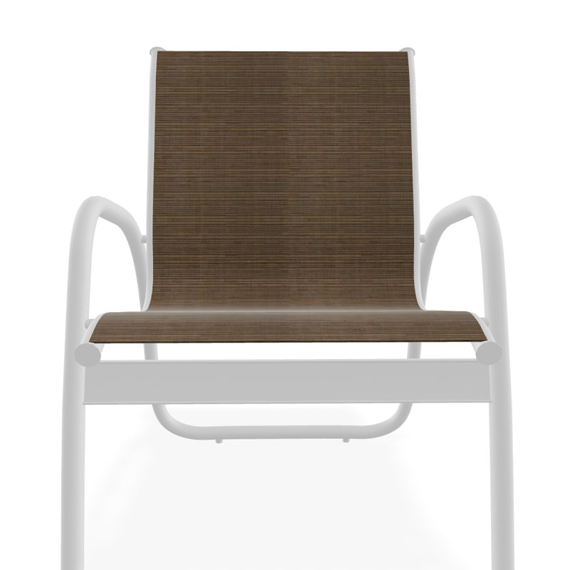 Fauteuil de patio Gardenella, Blanc texturé, Performance de l'écorce