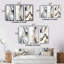 «Abstract Geode Marble Waves Grey», 3 pièces sur toile-611498185-611498194