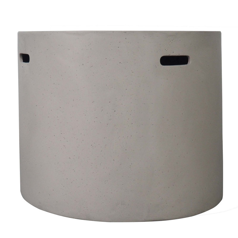 31" Round Fire Pit- 40 000 Btu, Light Gray