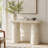 Modern Console Table with Matte Rocks & Irregular Legs