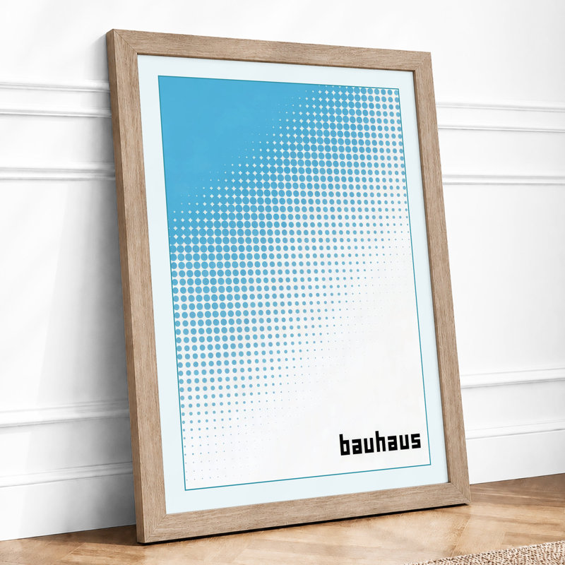 Bauhaus Gradient Geometric - Print, Oak, A4 - 29.7 x 21.0 cm