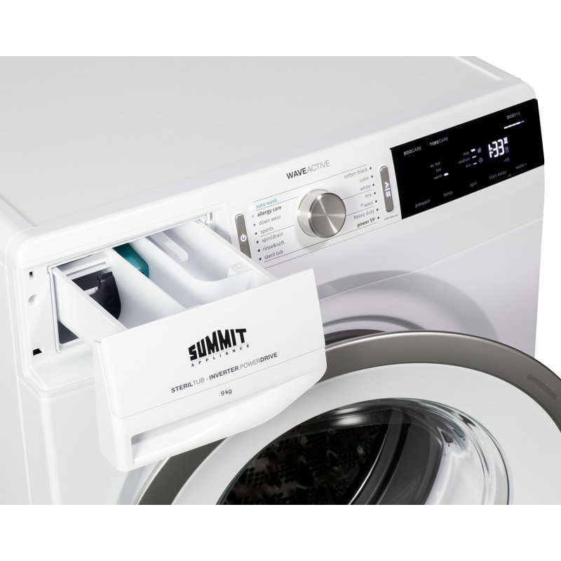 Summit 6.18 Cu. Ft. White Electric Stackable Washer Dryer Set