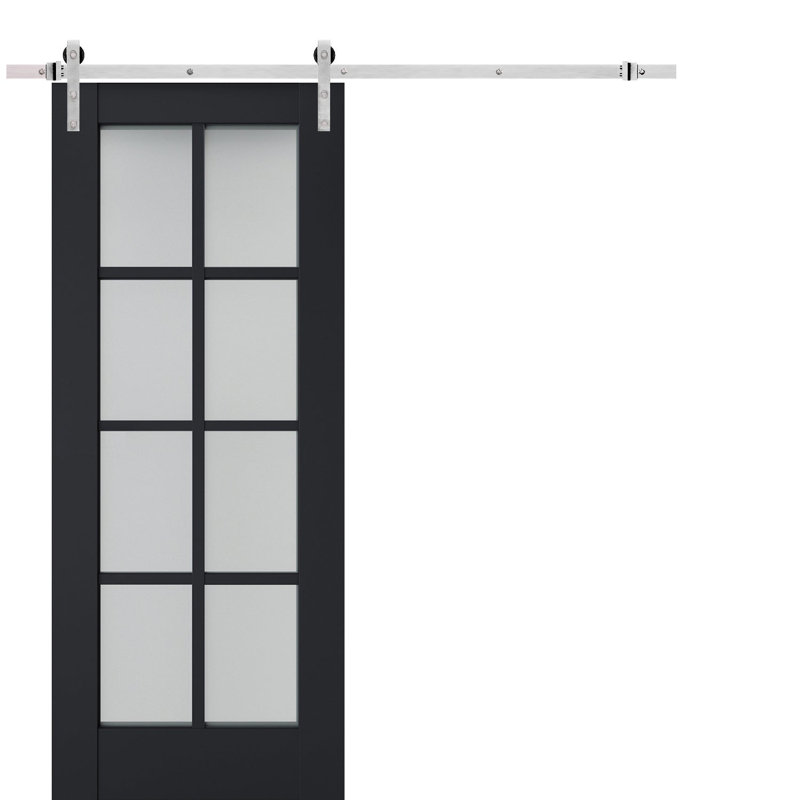 Porte de grange Veregio, Antracite, 36 po x 96 po