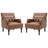 28.5" W Faux Leather Armchair-77636345