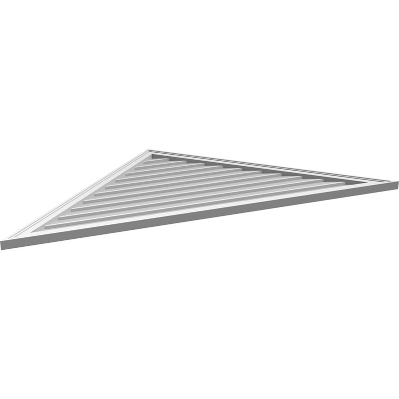 Ventilateur à pignon en uréthane non fonctionnel à fixation triangulaire brun clair 12/12, H 35 po x l 70 po x P 1,5 po