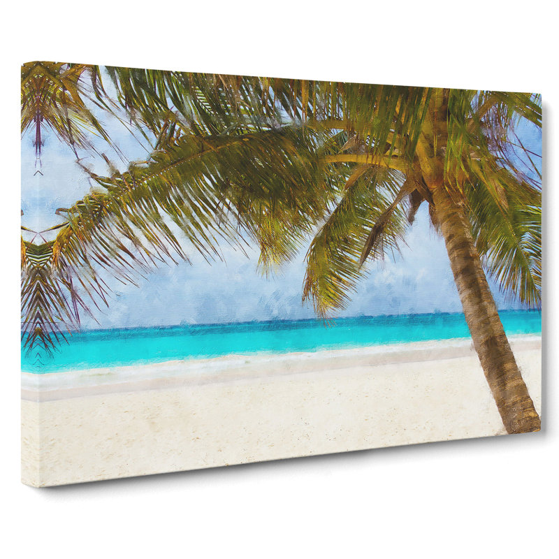 Palm Tree Beach Vol.3 - Wrapped Canvas, 40cm H x 60cm W x 3cm D