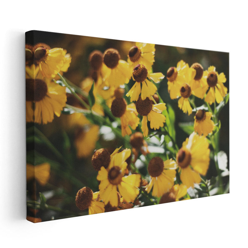 Fleurs d'automne II - reproduction d'art sur toile, H 32 po x l 48 po