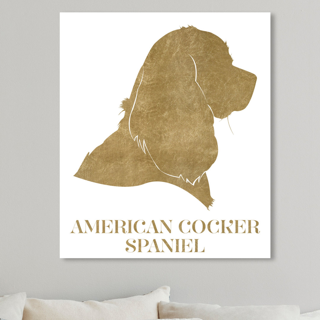 'American Cocker Spaniel' Graphic Art on Wrapped Canvas