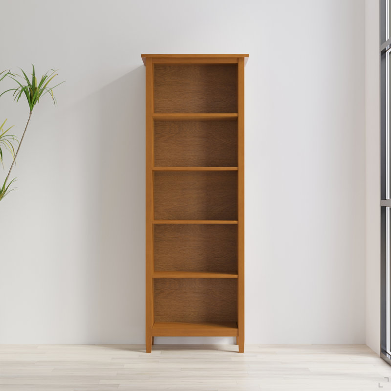 Bibliothèque à 5 tablettes Warm Shaker, Brun